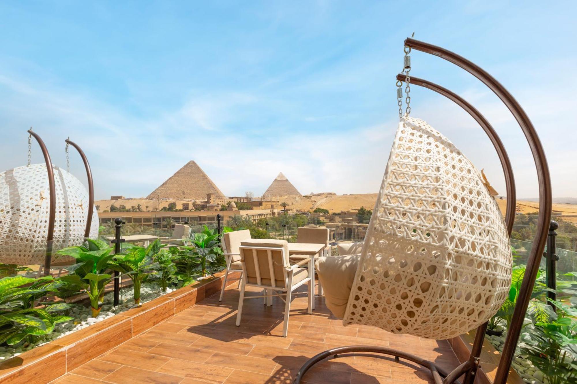 Gaia Pyramids Hotel Kafret el-Gabal Exterior foto