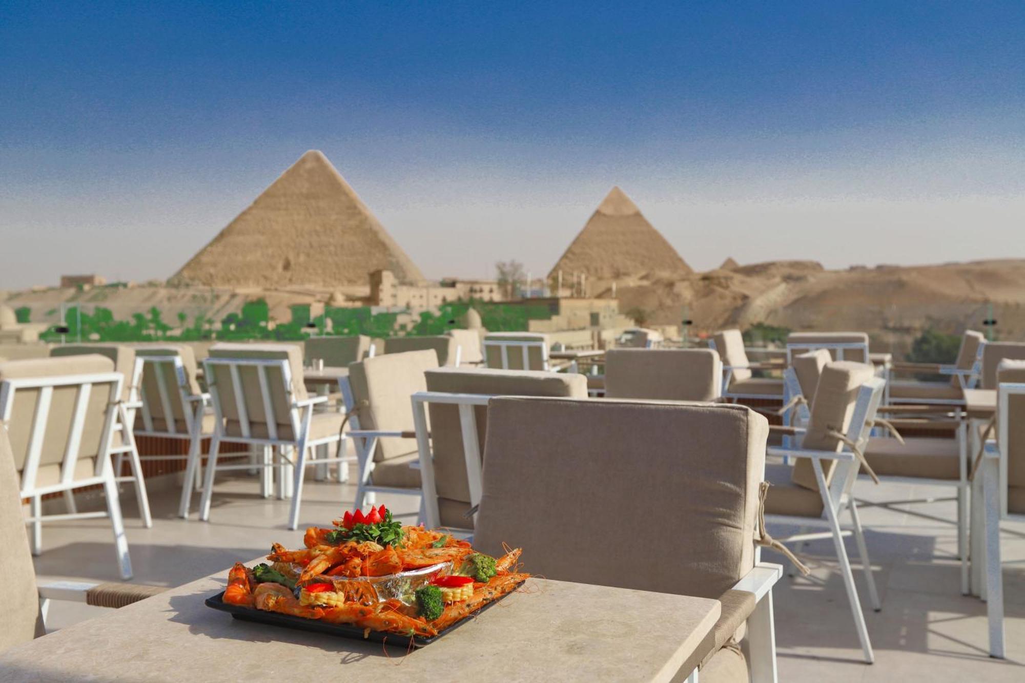 Gaia Pyramids Hotel Kafret el-Gabal Exterior foto