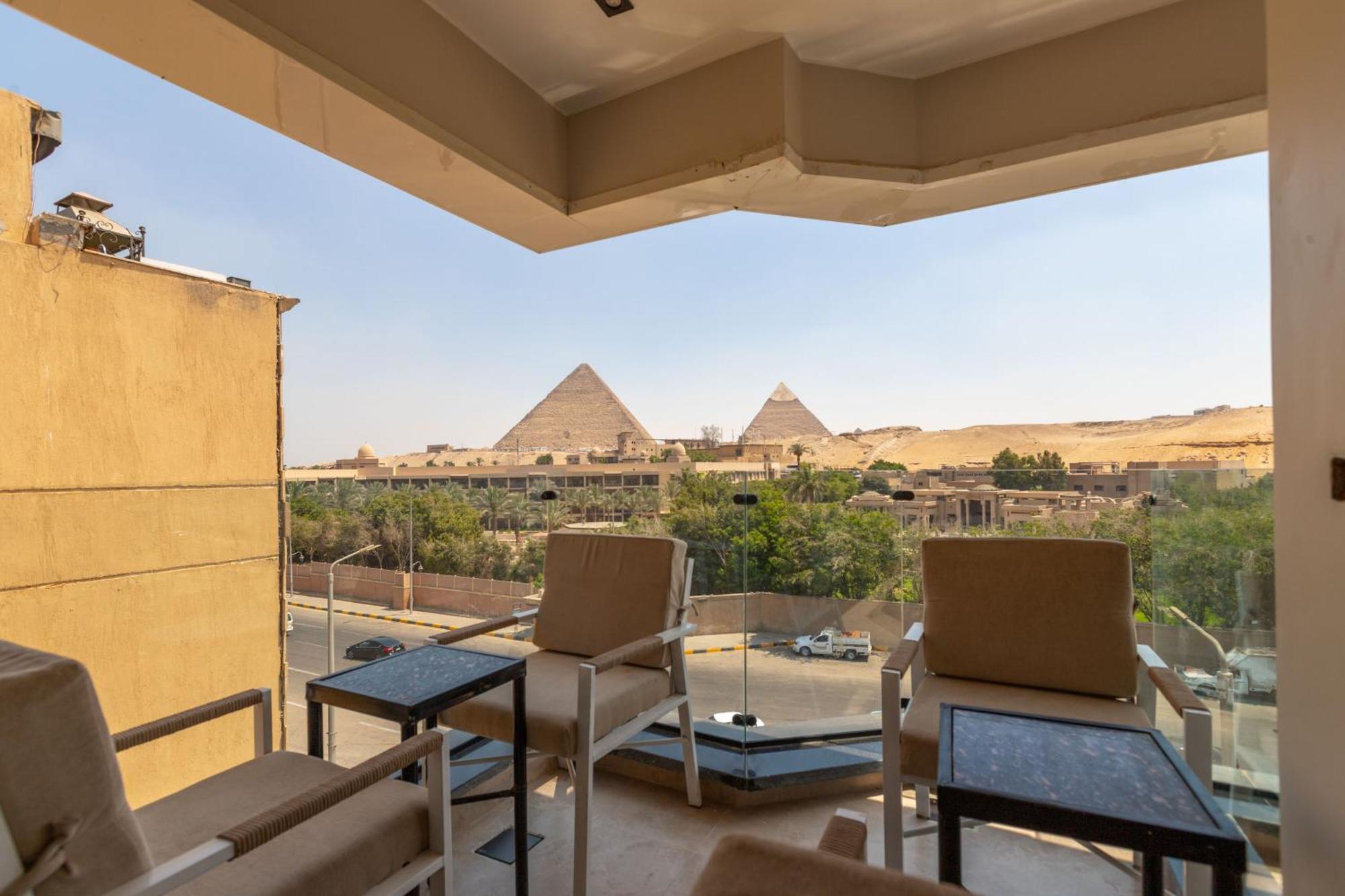 Gaia Pyramids Hotel Kafret el-Gabal Exterior foto